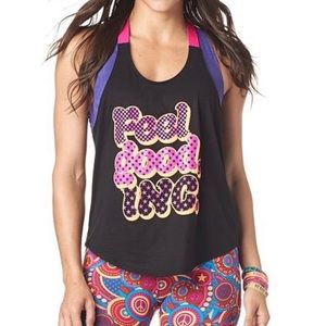 Zumba Feel Good INC Dance Workout Tank Top Pink